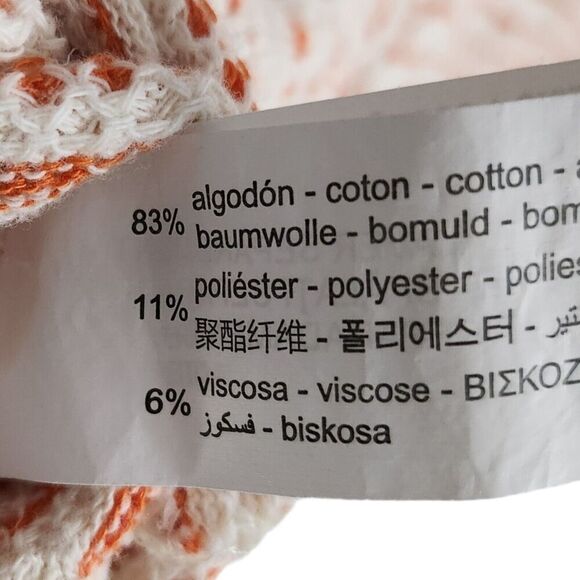 Zara Crop Top Womens Medium Orange Blouse Collared Bloggers Favorite Shirt - Picture 5 of 8